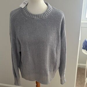 LOFT Light Gray Knit Sweater